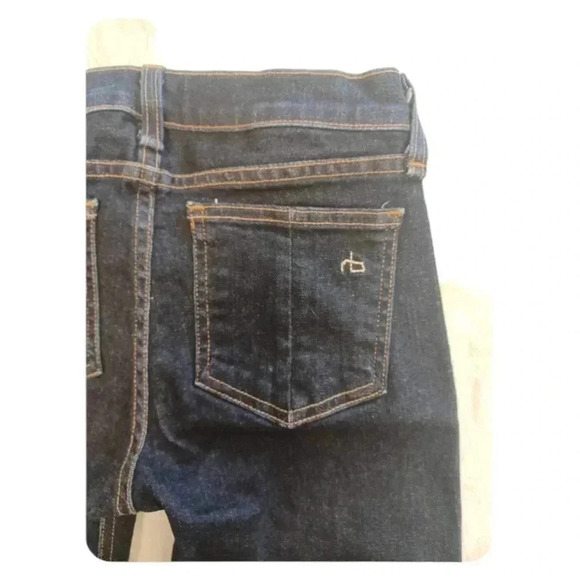 Rag & Bone Low Rise Heritage Colour Skinny Dark Wash Jeans Size 24 - Picture 5 of 11